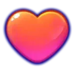 Symbol Heart in Fruit Party